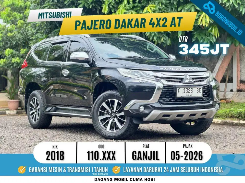 Mitsubishi Pajero Dakar 4x2 matic 2018 Hitam Metalik