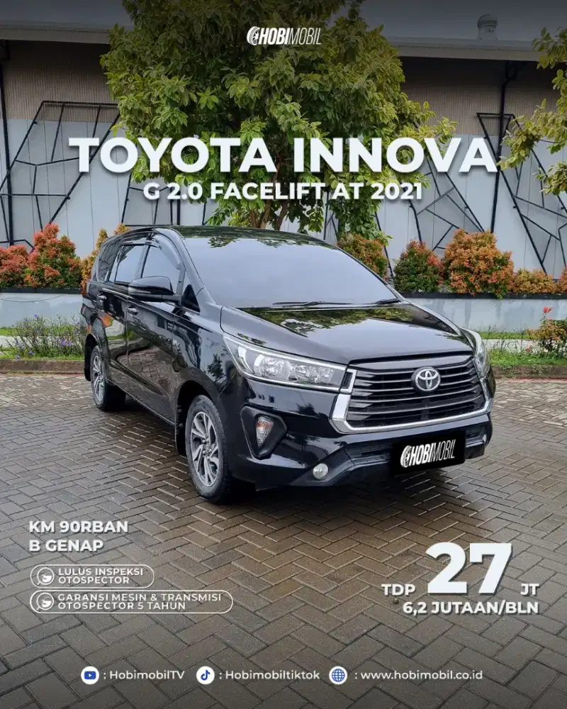 Kijang Innova G 2.0 at 2021 garansi mesin transmisi 5th