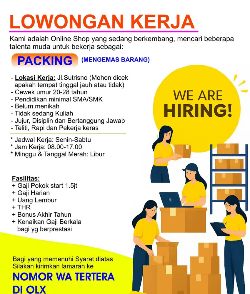 Lowongan Kerja Area Jalan Sutrisno Medan