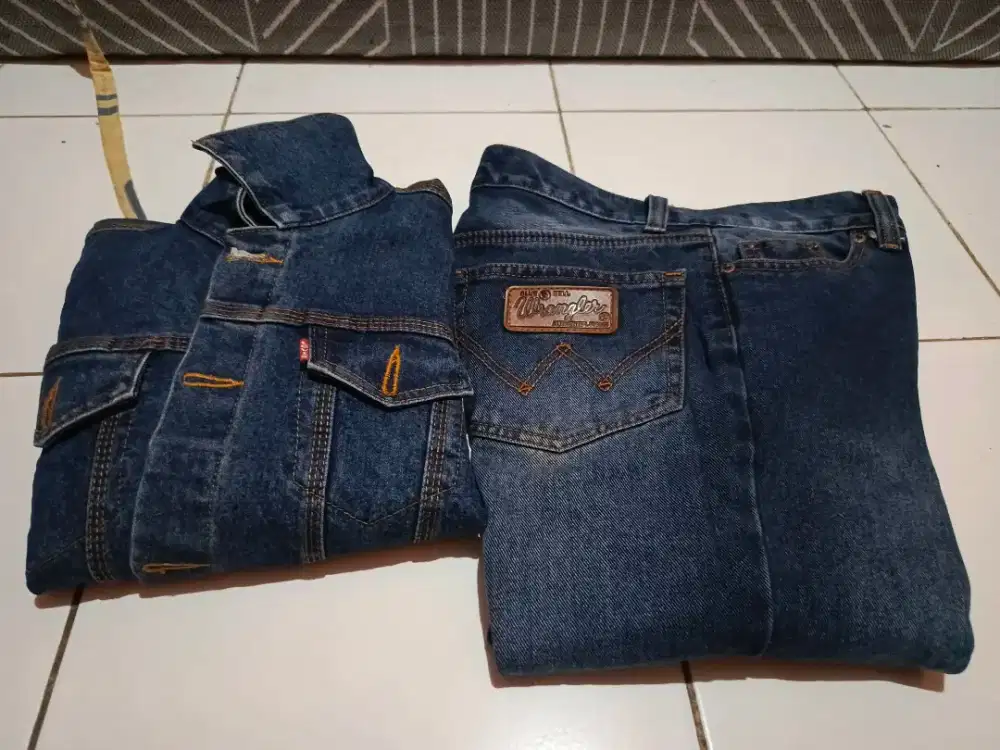 Celana jeans ukuran 29/30, jaket remaja pria/wanita