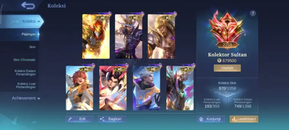 970 skin legend full kolektor sultan