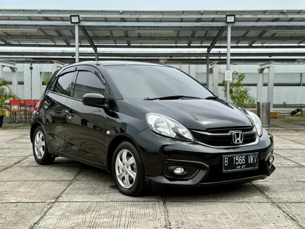(km 58rb)Honda Brio Satya 1.2 AT. Tahun 2017. Hitam. Perfect cond