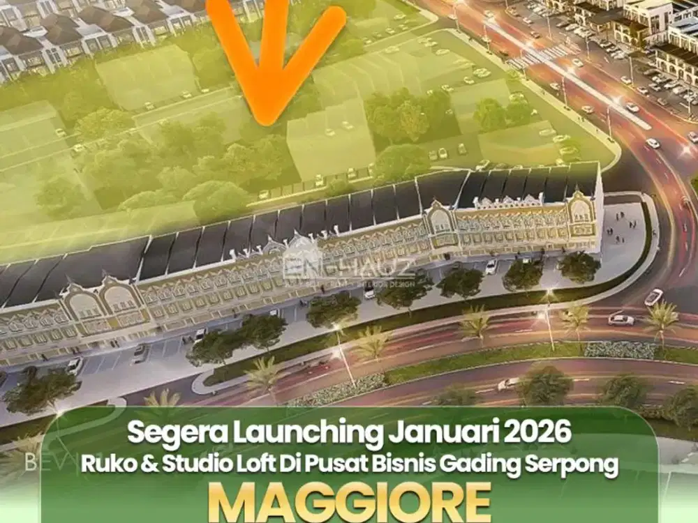 (KTR) Dijual Ruko 3lt Tahap Terakhir di Kawasan Maggiore Gading Serpong Harga mulai 3.5man