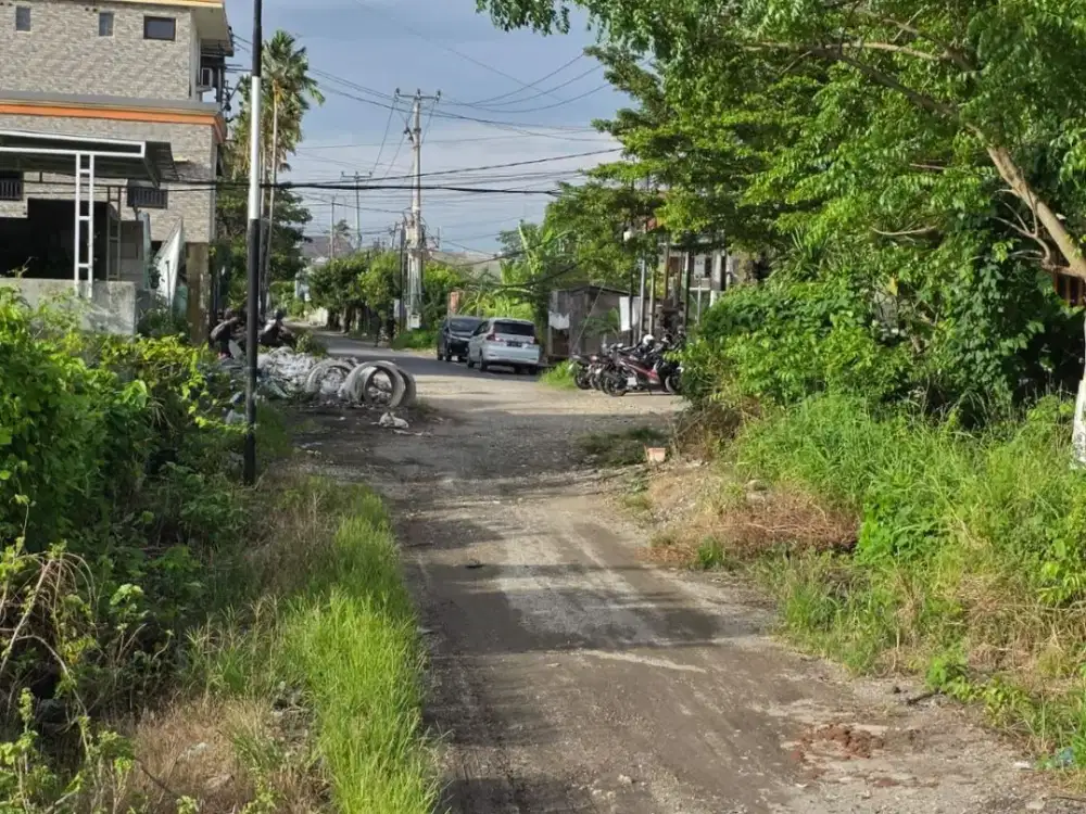 Jual Tanah Bagus Di Jalan Pura Demak Denpasar Barat Bali. Dekat Ke Teuku Umar Barat, imama Bonjolm Trans Studio, Mahendradata,Kuta Bali,