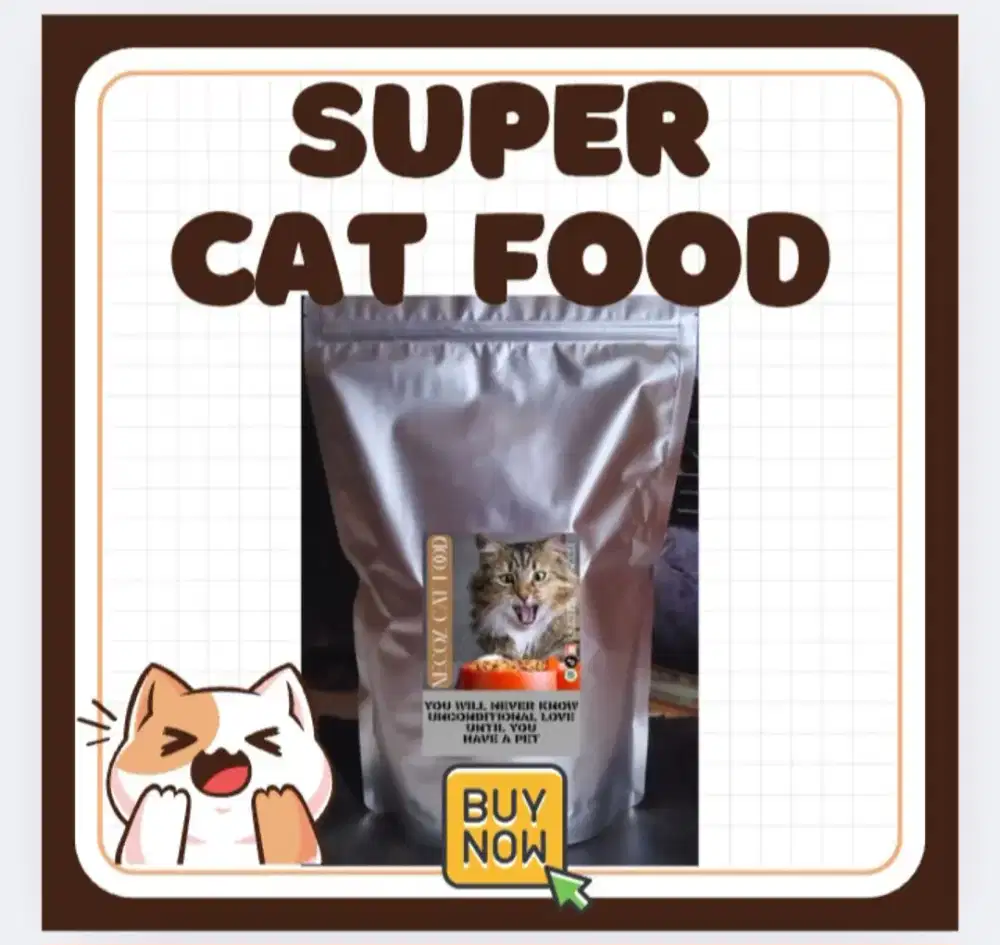1KG PAKAN MAKANAN KUCING PENGGEMUK PERSIA REKOMENDASI CAT FOOD