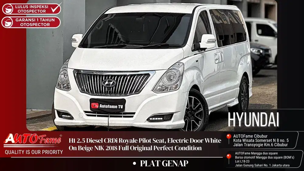 Hyundai H1 2.5 Diesel CRDi Royale FACELIFT Pilot Seat Electric Door Wh