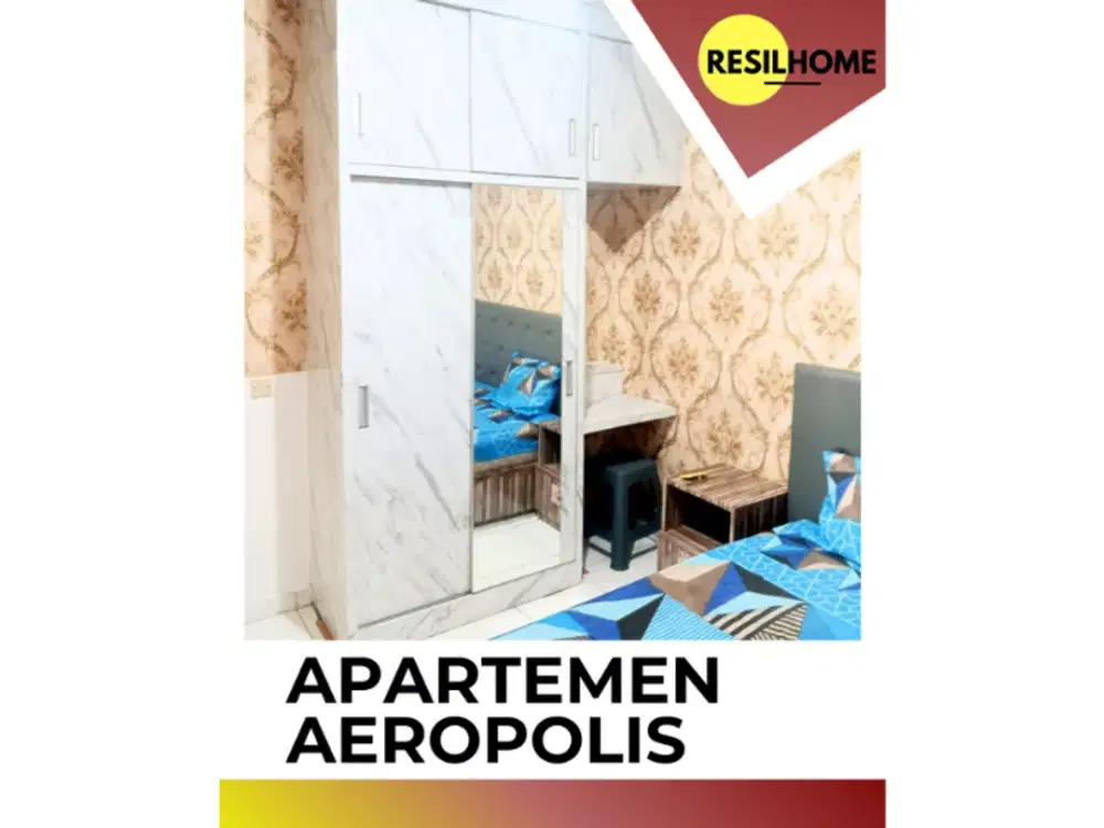 sewa per 6 bulan apartemen Aeropolis seberang bandara Soekarno-Hatta ar2 nuniainn full furniture termurah aeropolis residence 2 furnished lengkap