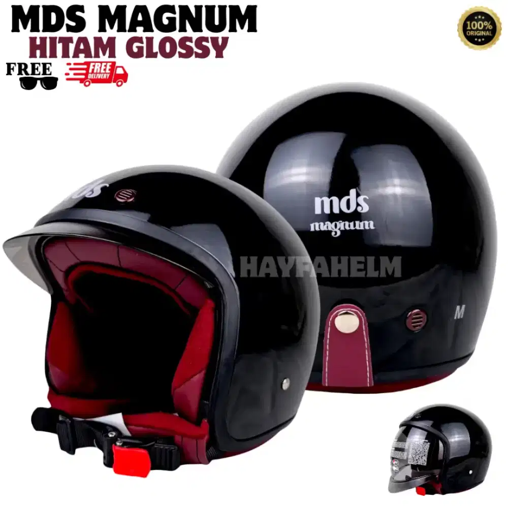 Dijual helm hitam mds magnum