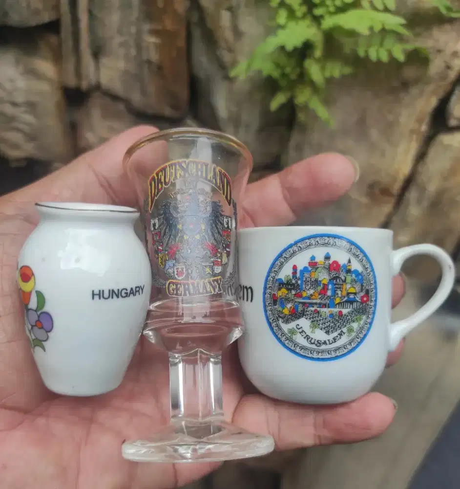 Perlengkapan ibu 3 pcs gelas sloki shooter glass mancanegara