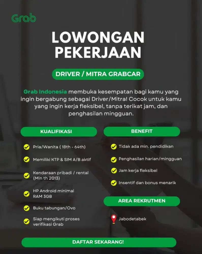 DRIVER ONLINE JABODETABEK