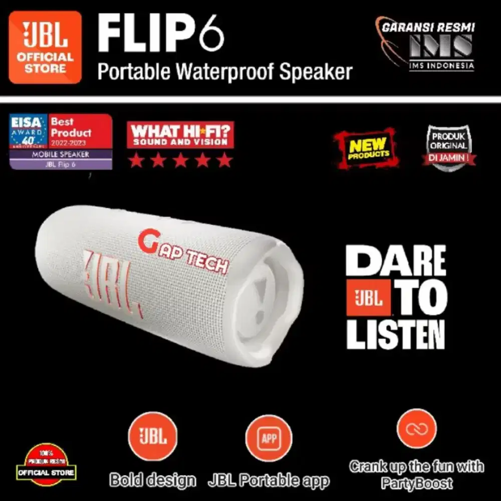 Speaker JBL flip 6 white