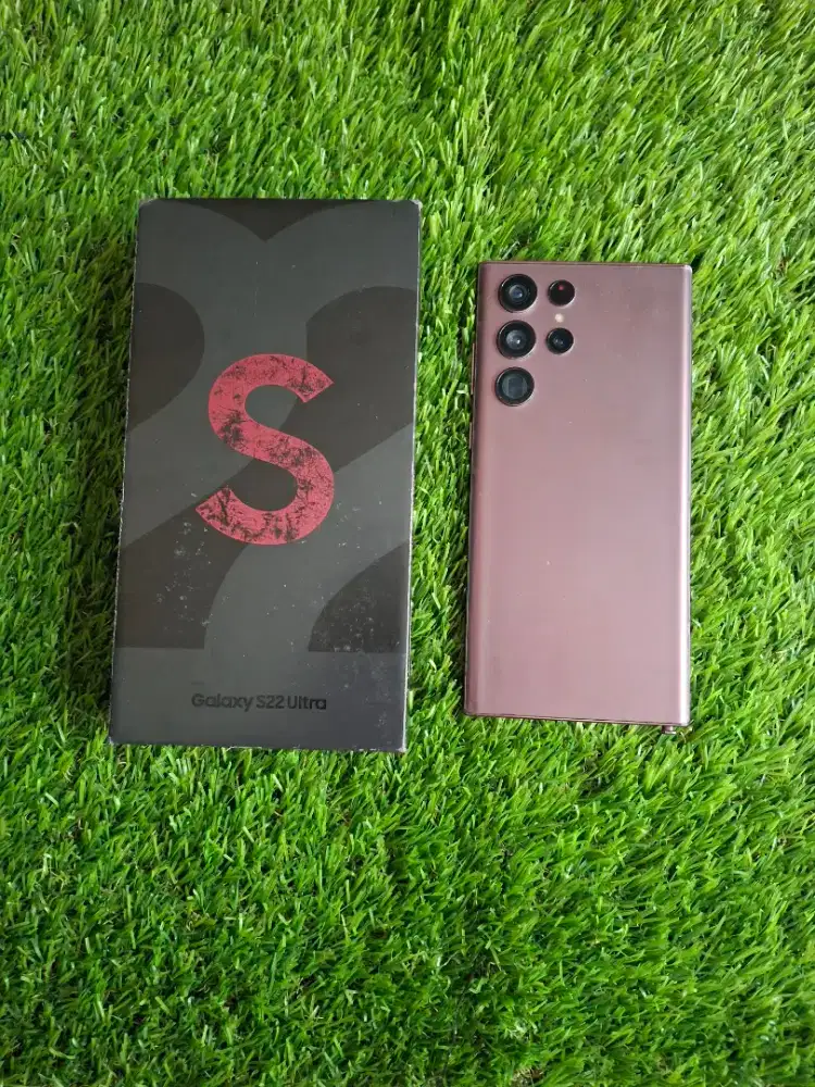 SAMSUNG S22 ULTRA 12/512GB FULLSET EX SEIN RESMI GARIS HITAM DILAYAR