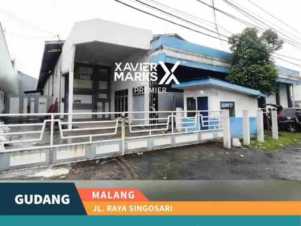 Dijual Harga Tanah Bonus Gudang Luas di Poros Raya Singosari, Malang
