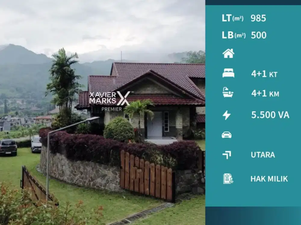 Dijual Villa View Pegunungan Aestetik di Songgoriti Batu