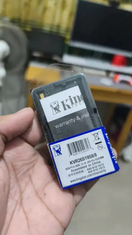 RAM DDR4 8GB 2666 MHZ Kisngston