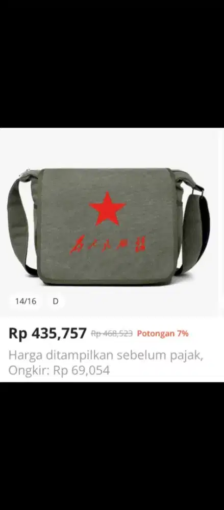 Tas slempang Army