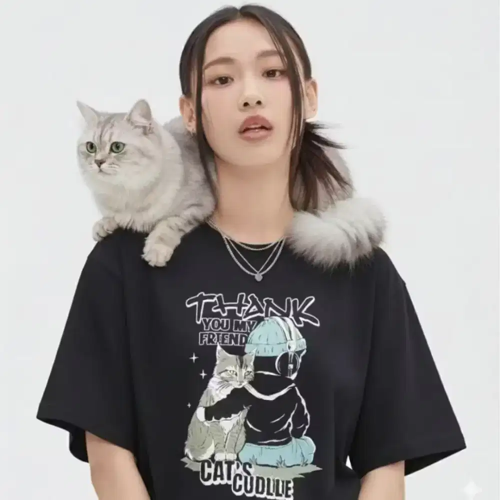 Kaos kucing cat premium Halus & lembut nego