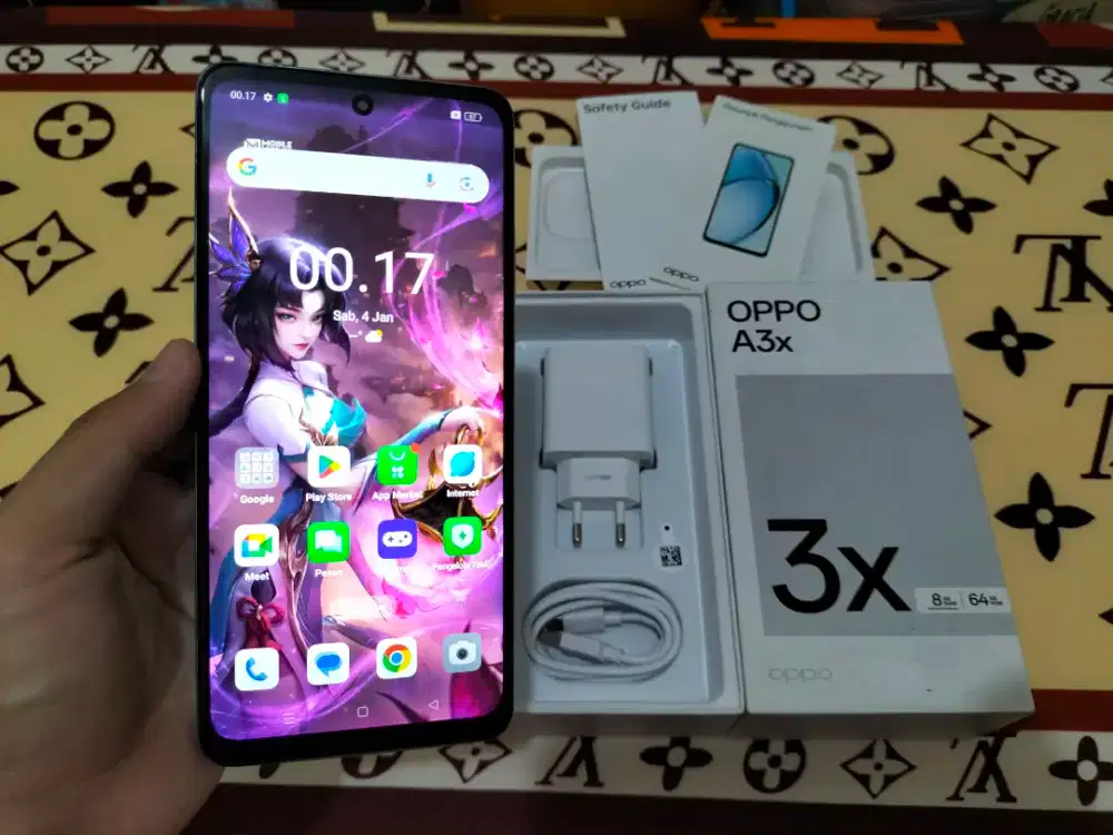 OPPO A3X RAM 4GB +1GB / 64GB 4G LTE Duos 6.67in Fingerprint face id