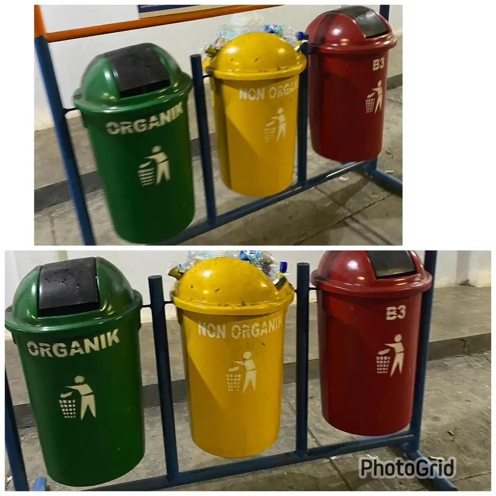 Tong sampah organik dan non organik (bs antr skitr medan)