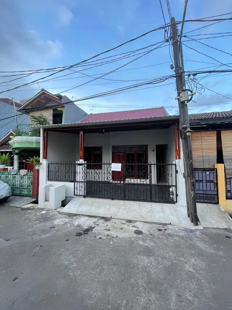 Disewakan kontrakan jl pejuang jaya aman dari banjir rumah baru renov