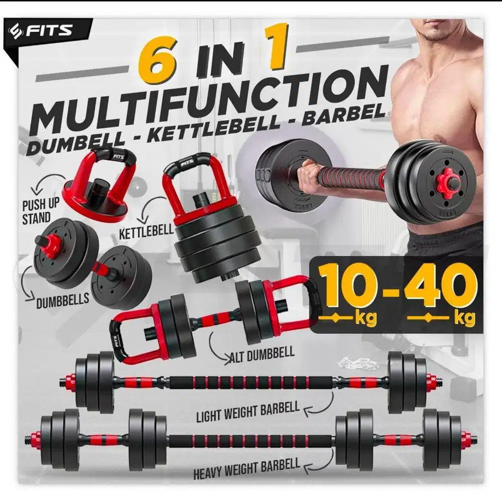 1 set alat gym 10kg-40kg
