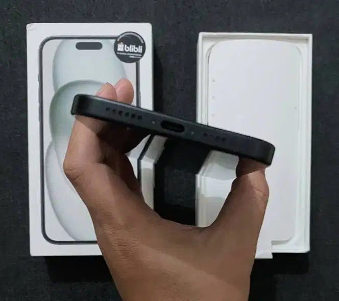 iphone 15 plus 128gb ibox mulus lengkap no minus, hb 94 garansi on