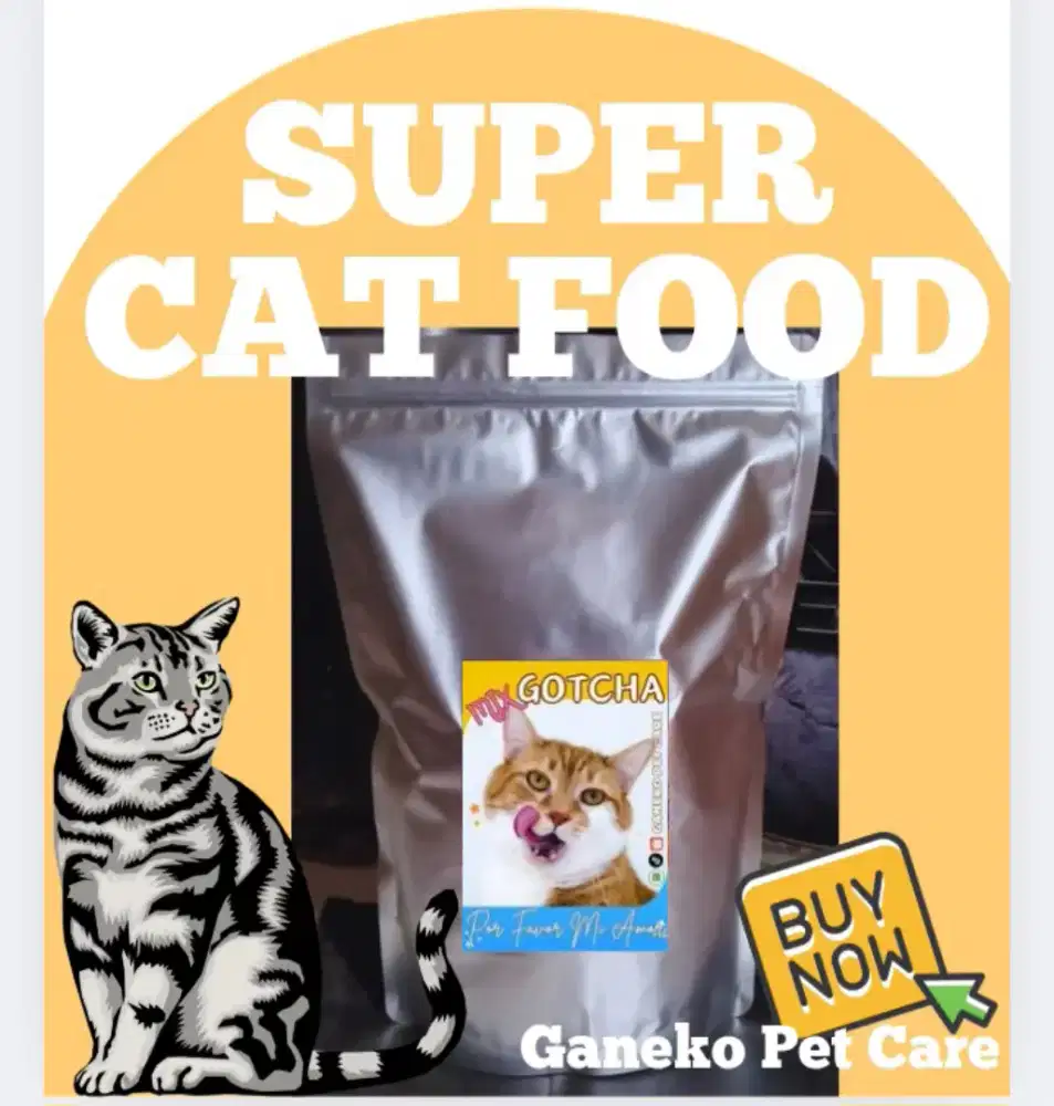 1KG PAKAN MAKANAN KUCING PENGGEMUK PERSIA REKOMENDASI CAT FOOD