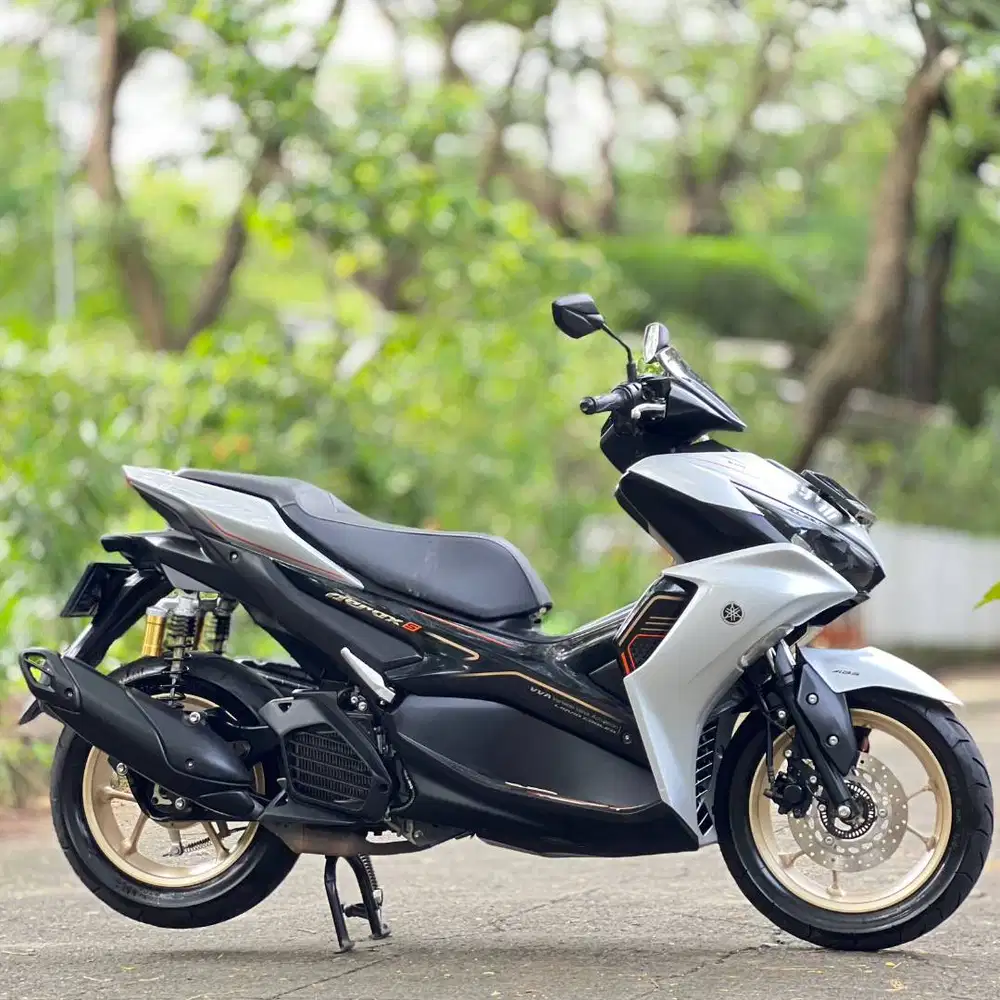 YAMAHA NEW AEROX 155 S VERSION ABS 2024 SILVER LOW KM PAJAK ON SUPERB