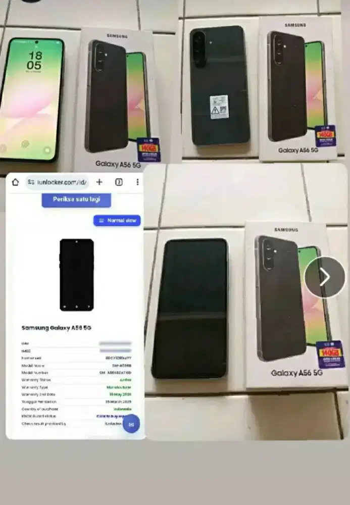 SAMSUNG A56 5G RAM 8/256 Fullset