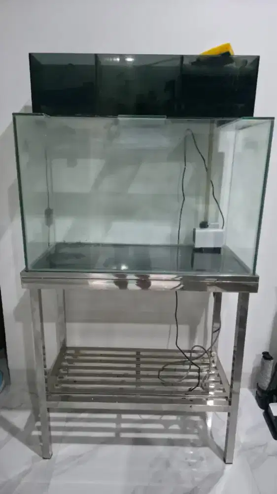 Dijual aquarium top filter rak stainless steel