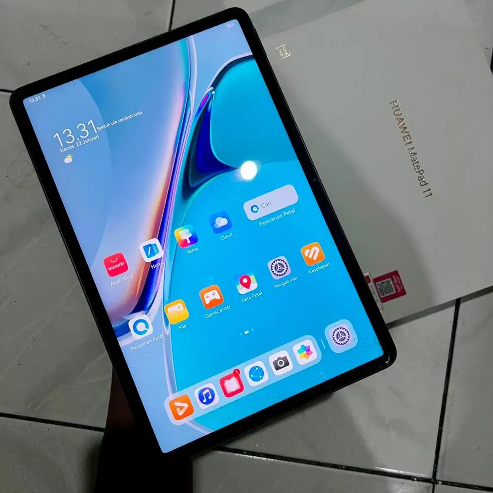 Huawei Mate Pad 11 Grey 6/128Gb Fullset Minus Lcd retak fungsi normal