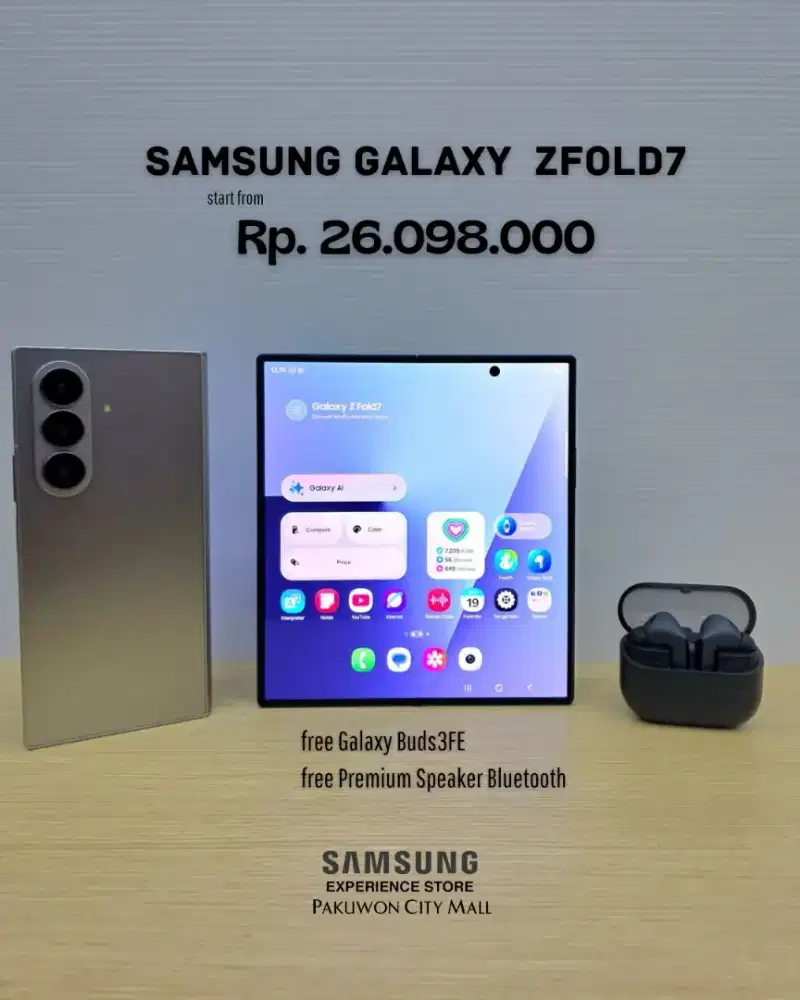 Samsung Galaxy Z Fold7 5G 12/256GB | free proteksi 2 tahun