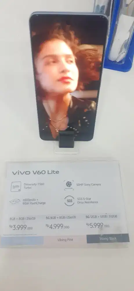 HANDPHONE VIVO V60 LITE 8/256 GARANSI RESMI NEW RP. 4,999,000