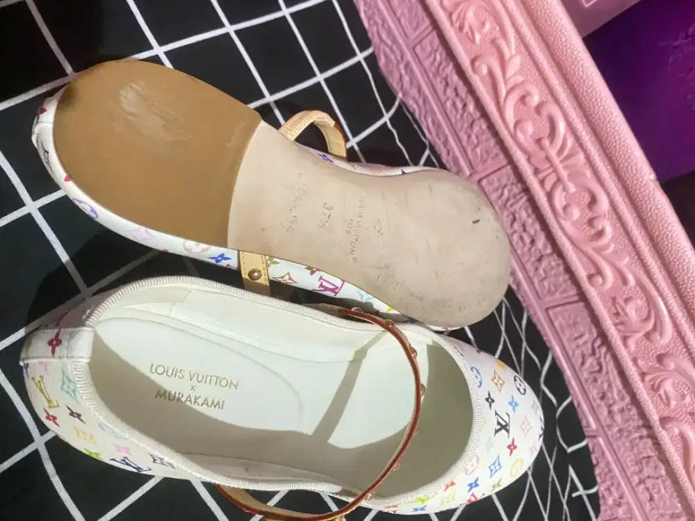 Sepatu Louis Vuitton LV x TM Romy Flat Ballerina