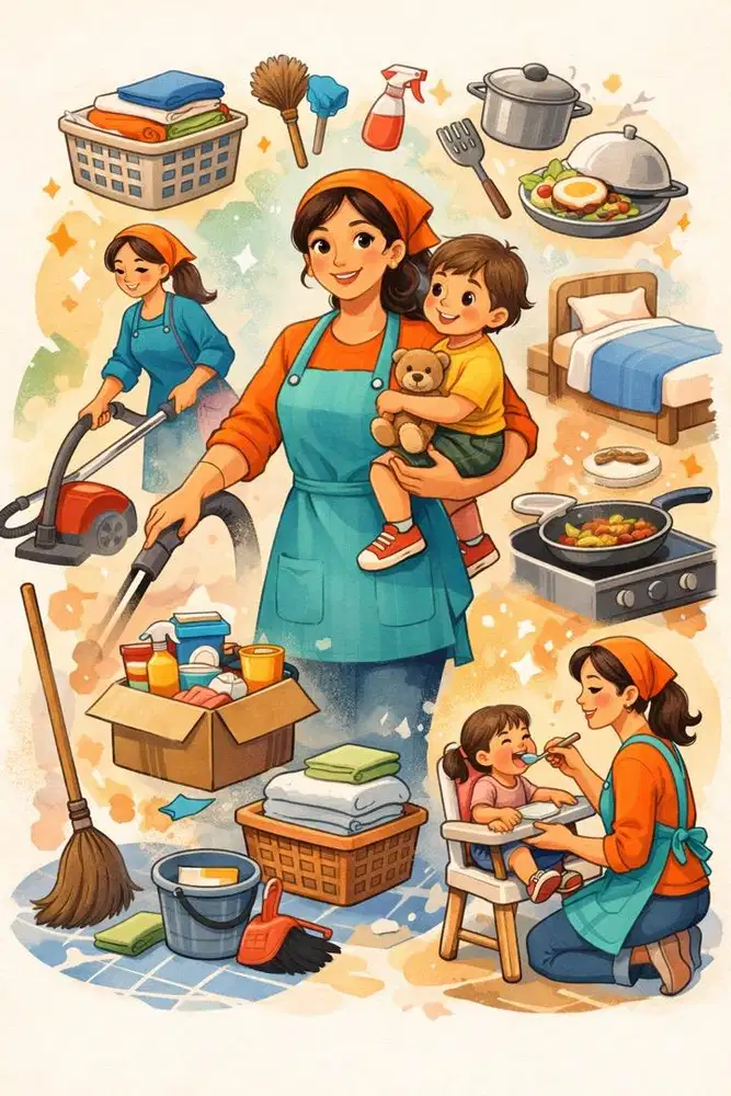 Asisten rumah tangga (nginep)