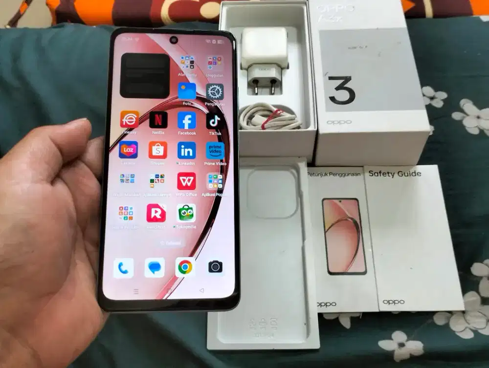 OPPO A3X RAM 4GB +1GB / 64GB 4G LTE 6.67in Fingerprint Snapdragon BU