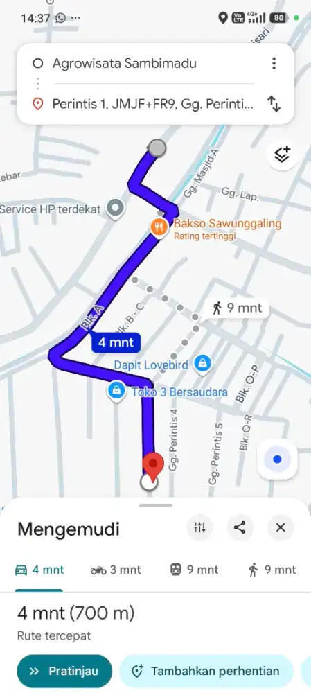 KAVLINGAN TANPA PERANTARA DAN PADAT PENDUDUK