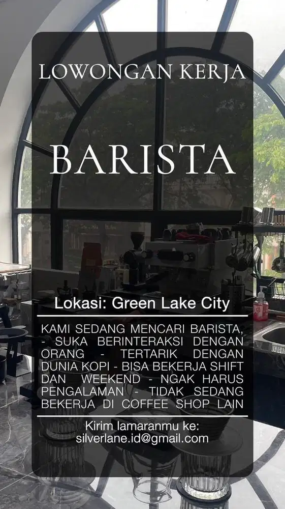 Part time/full time Barista