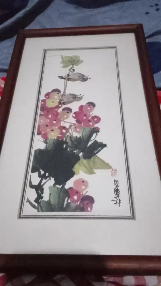 Dijual cepat 4 lukisan bingkai mewah