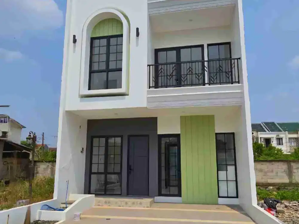 Rumah 2 Lt Dgn Rooftop Dekat Alun2, AlAzhar, Toll Margonda, RS. Hermina, Jakarta Global University