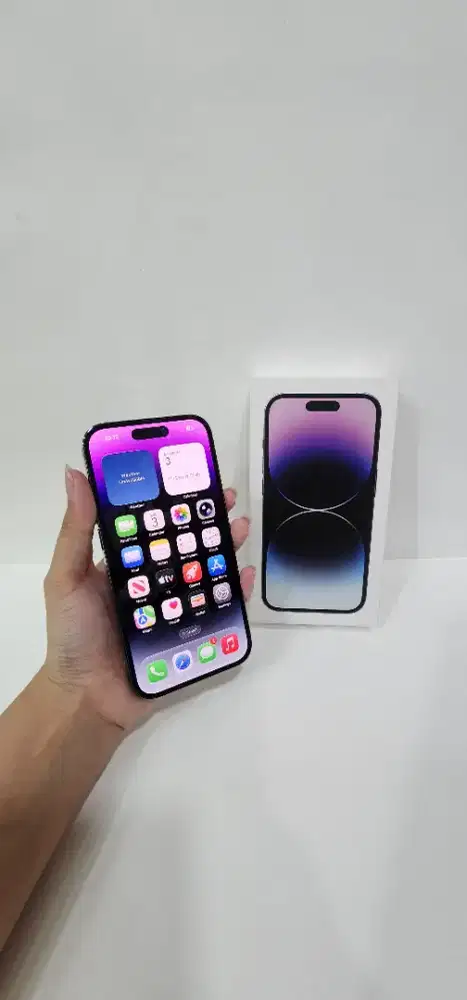 Iphone 14 pro 256 purple 
Inter becukai