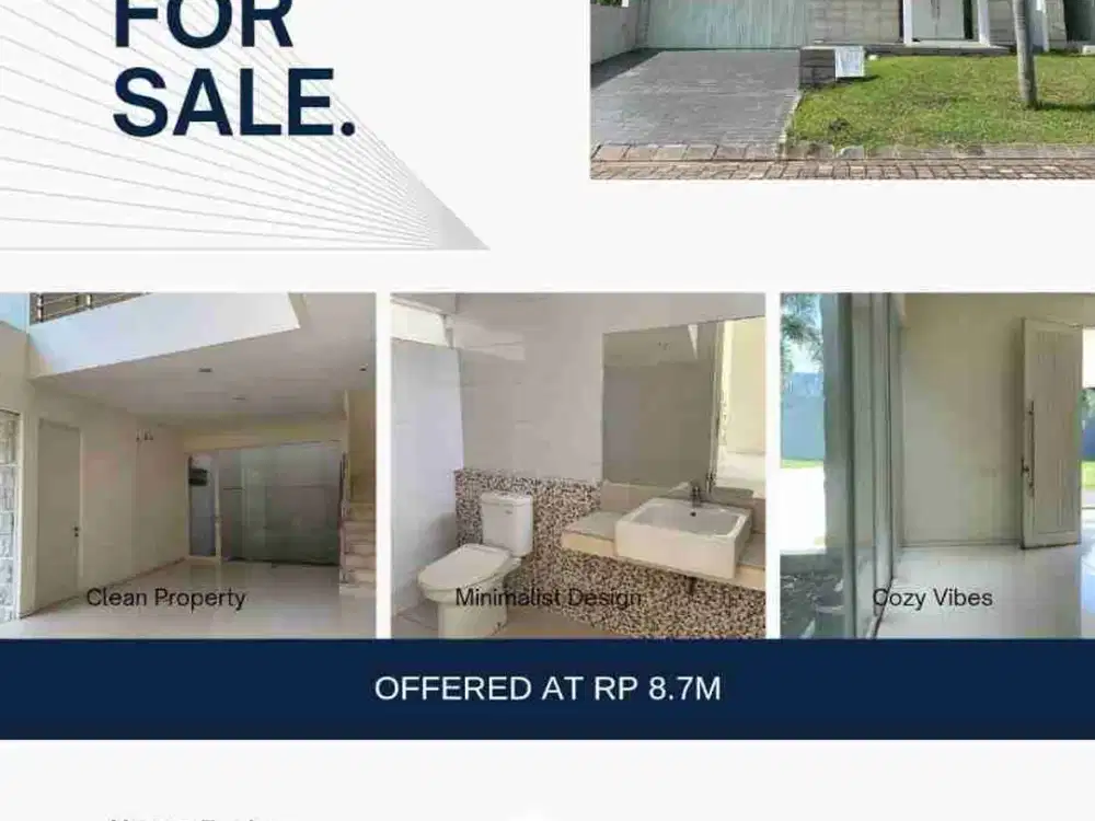 Dijual Rumah Citraland Utama cluster depan