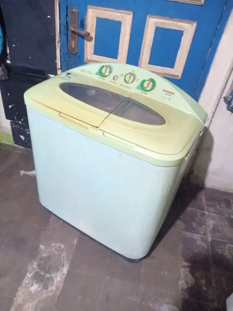 Jual mesin cuci Sanken kapasitas 9kg mesin orian normal bisa diantar