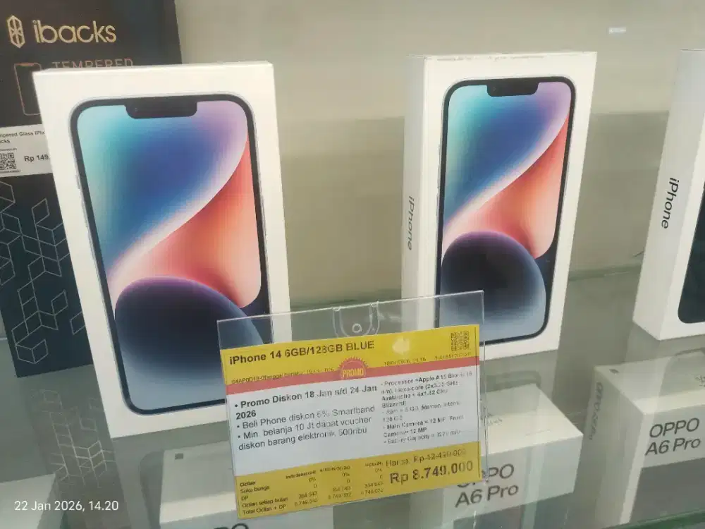 IPhone 14 , resmi. Cicilan tanpa DP, syarat cukup KTP