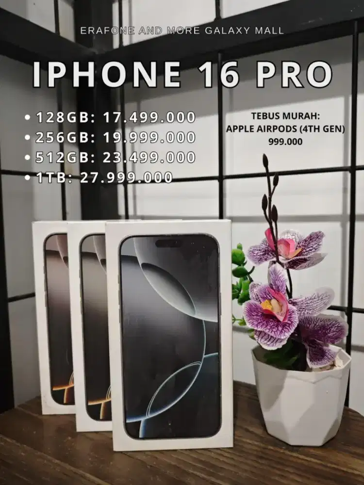 CICILAN/KREDIT IPHONE 16pro SYARAT CUMA KTP (BISA TUKAR TAMBAH)
