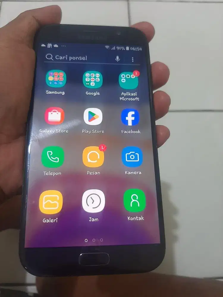 Samsung A7(2017) layar amoled finger print dan Nfc ram 3/32