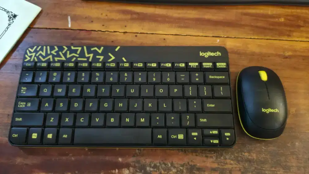 Keyboard mouse wireless logitech mk240 original