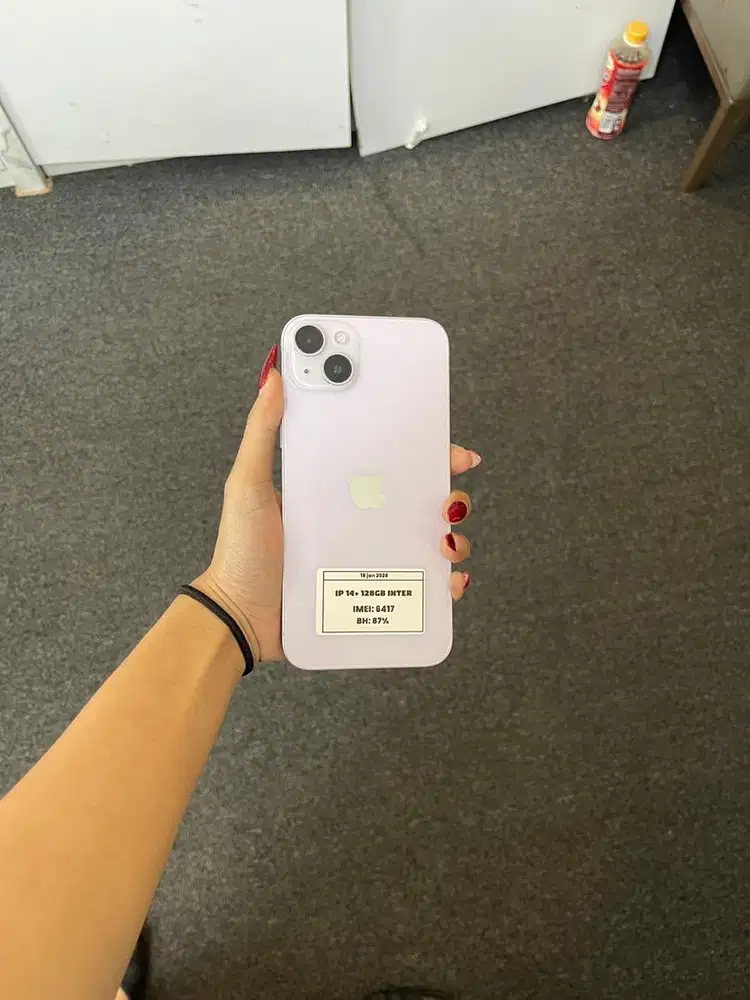 iphone 14 PLUS 128GB fullset mulus nominus terima tt cod kredit
