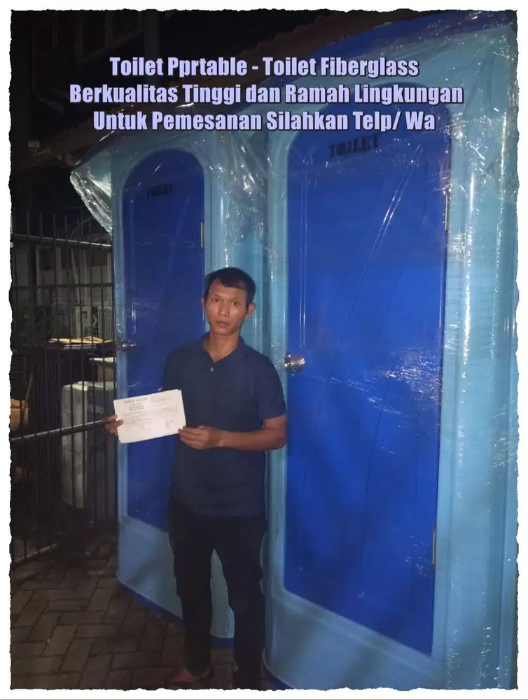 Toilet Modern WC Portable, Toilet Portable, Closet Jongkok/ Duduk Terj