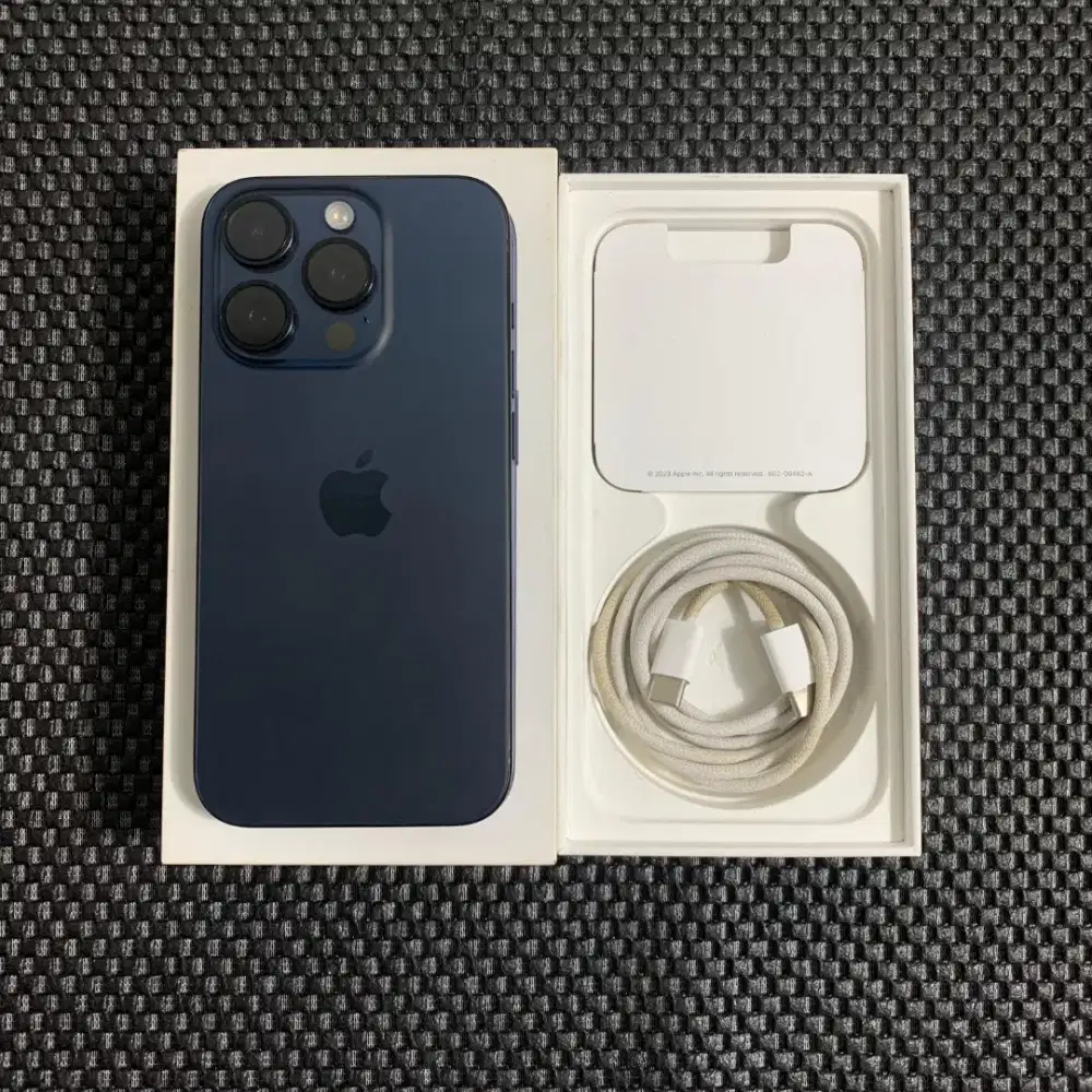 Iphone 15 pro blue titanium  128 GB ibox Bh 86%